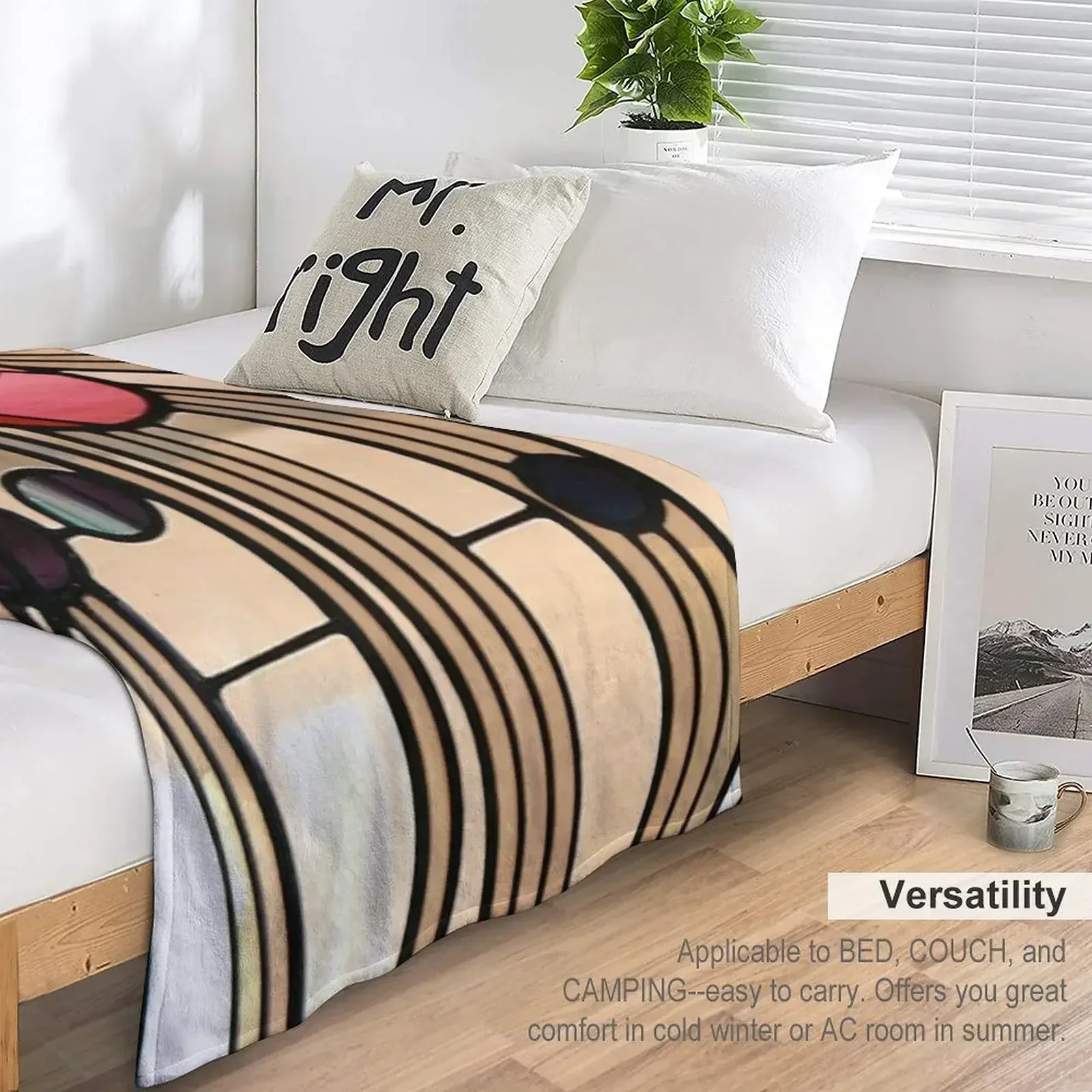 Одеяло в клетку с надписью Window-Charles Rennie Mackintosh