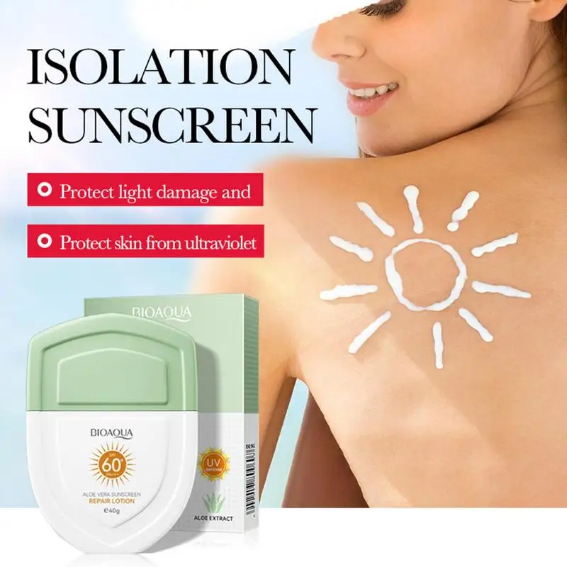 

Face Sunscreen Aloe Sunscreen Lotion Travel Size Sunscreen Ultra Sheer Non-Greasy Sunscreen Lotion UVA UVB Broad Spectrum SPF 60