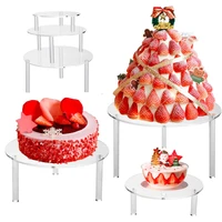 cake stand display 3 tier acrylic transparent cake stand for wedding party birthday party decoration dessert table cup cake