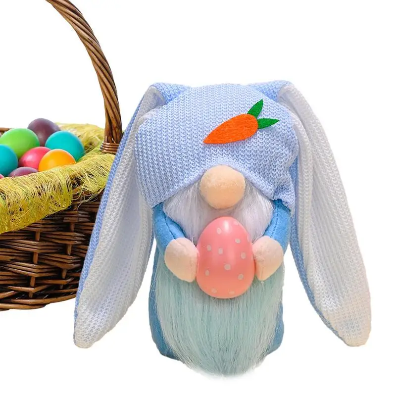 

Пасхальный кролик, гном, пасхальное яйцо, кролик, Шведский томте, плюшевая кукла, весенние гномы, пасхальные украшения для дома, гном, плюшевые, ручная работа