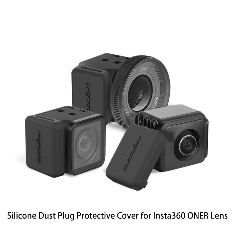 

2Pcs Protector Camera Accessories Portable Dust Plug Protective Cover Silicone Case Waterproof for 360 ONE R Lens