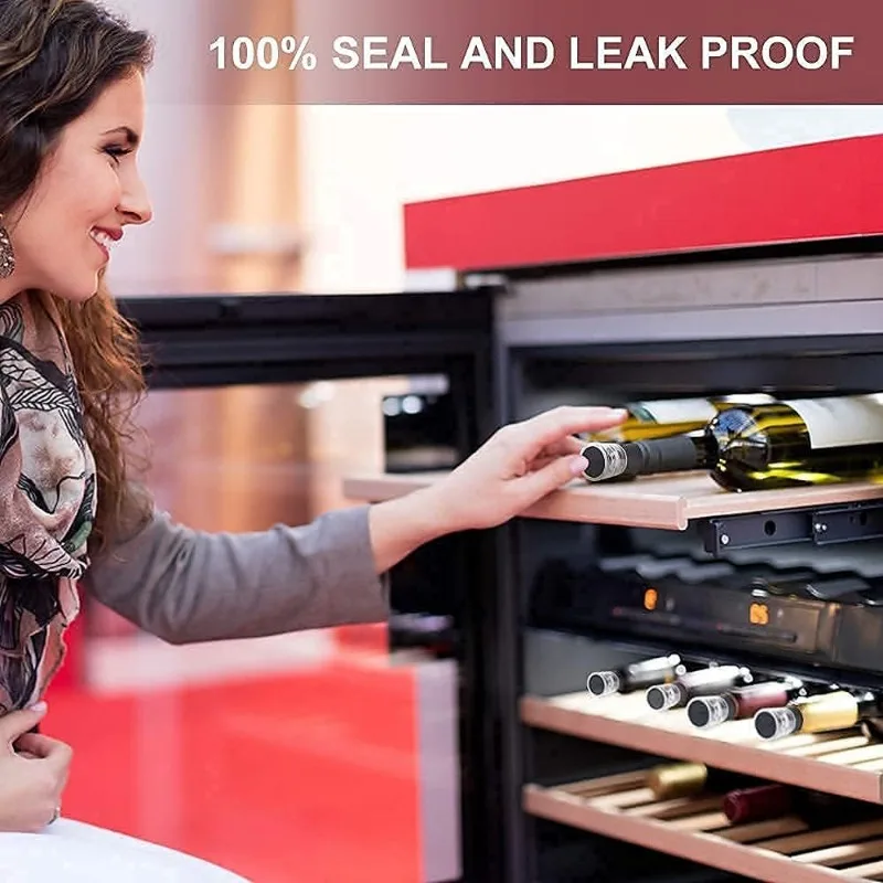 Многоразовая вакуумная пробка для бутылки вина со встроенным вакуумным насосом