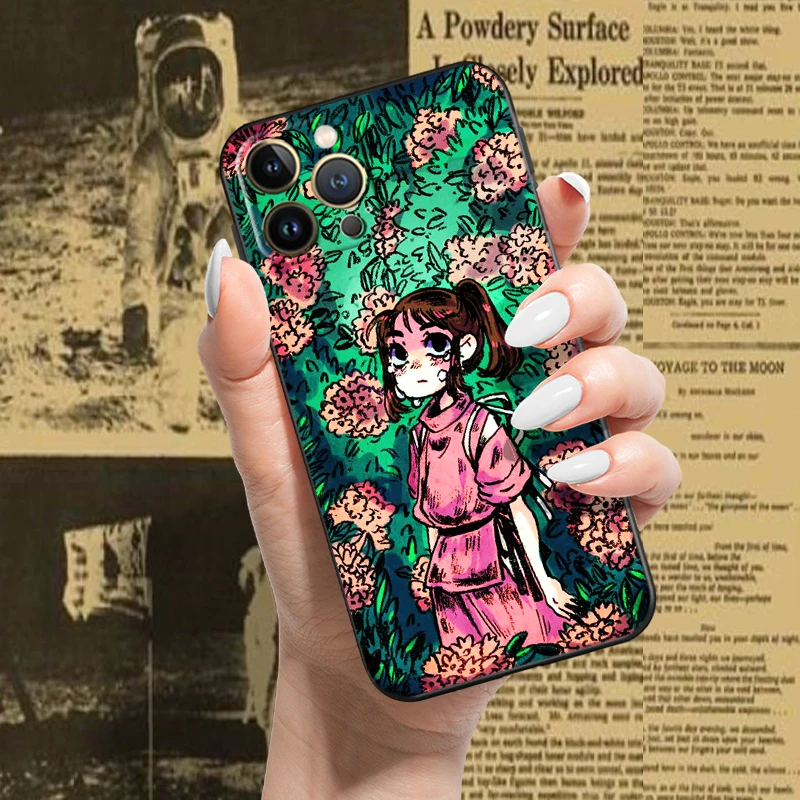 Милый чехол для телефона с рисунком Тоторо Миядзаки из аниме нет лица iPhone 14 13 12 11