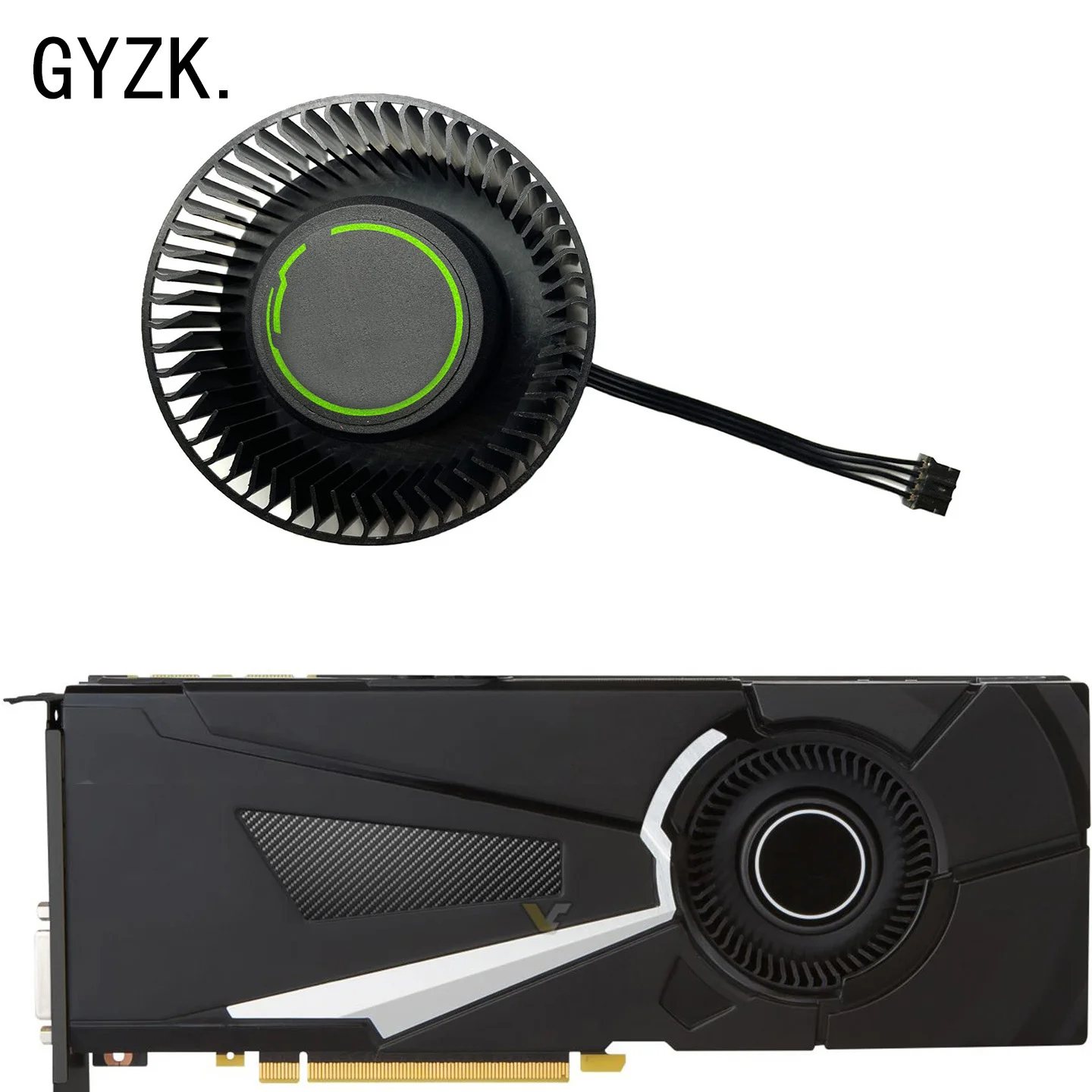 Фото PLB06625B12HH для MSI GTX1070 1070ti 1080 1080ti AERO сменный вентилятор для видеокарты №1