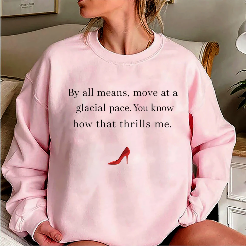 Фото Свитшот Glacial Pace с цитатой Devil Wears Quote, футболка Glacial Pace That's All, свитер Miranda Laby Boss, модный женский свитшот №3