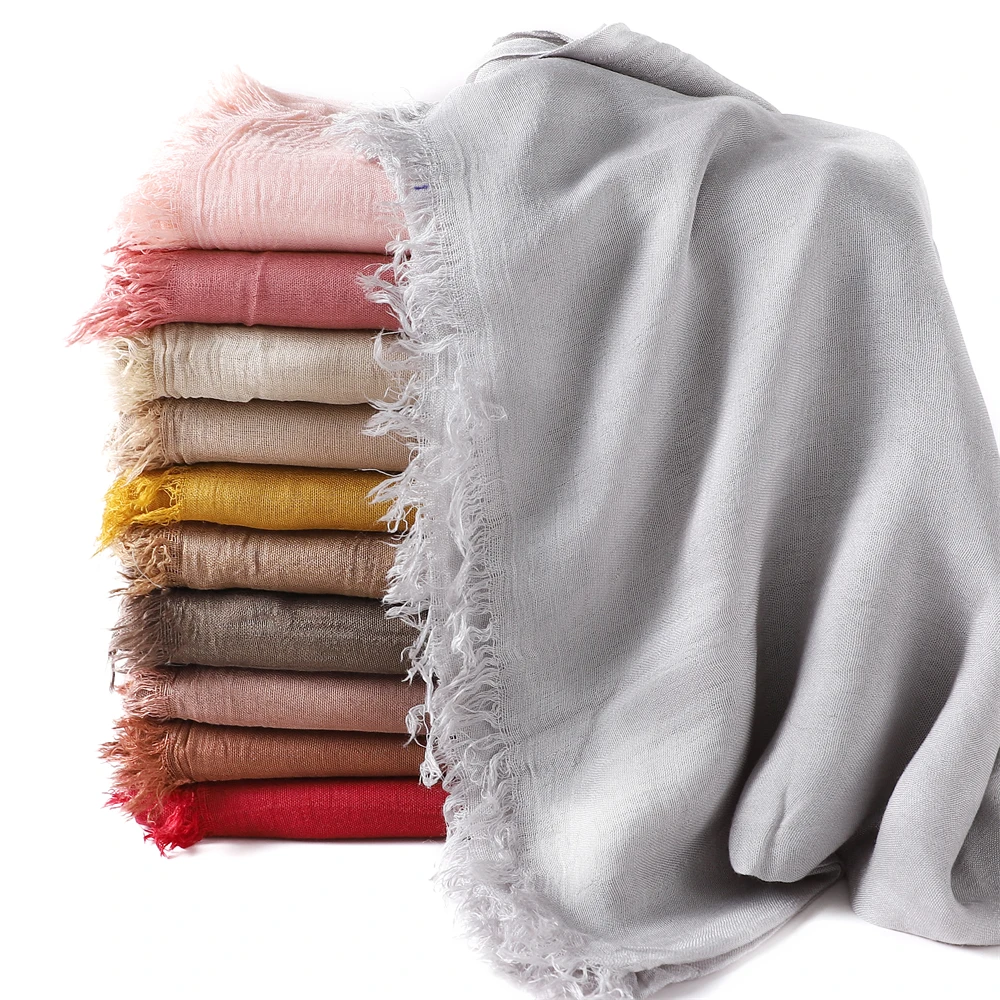 Cheap Mode Modal Baumwolle Jersey Hijab Schal Lange Muslimischen Schal Plain Weiche Turban Krawatte Kopf Wraps Für Frauen Rayon Große Größe schals