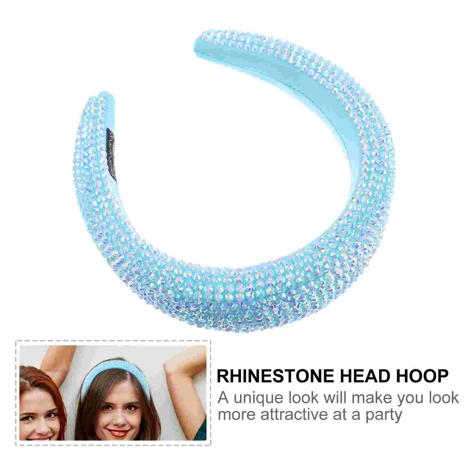 Резинки для волос с широкими полями и бриллиантами повязка на голову головные