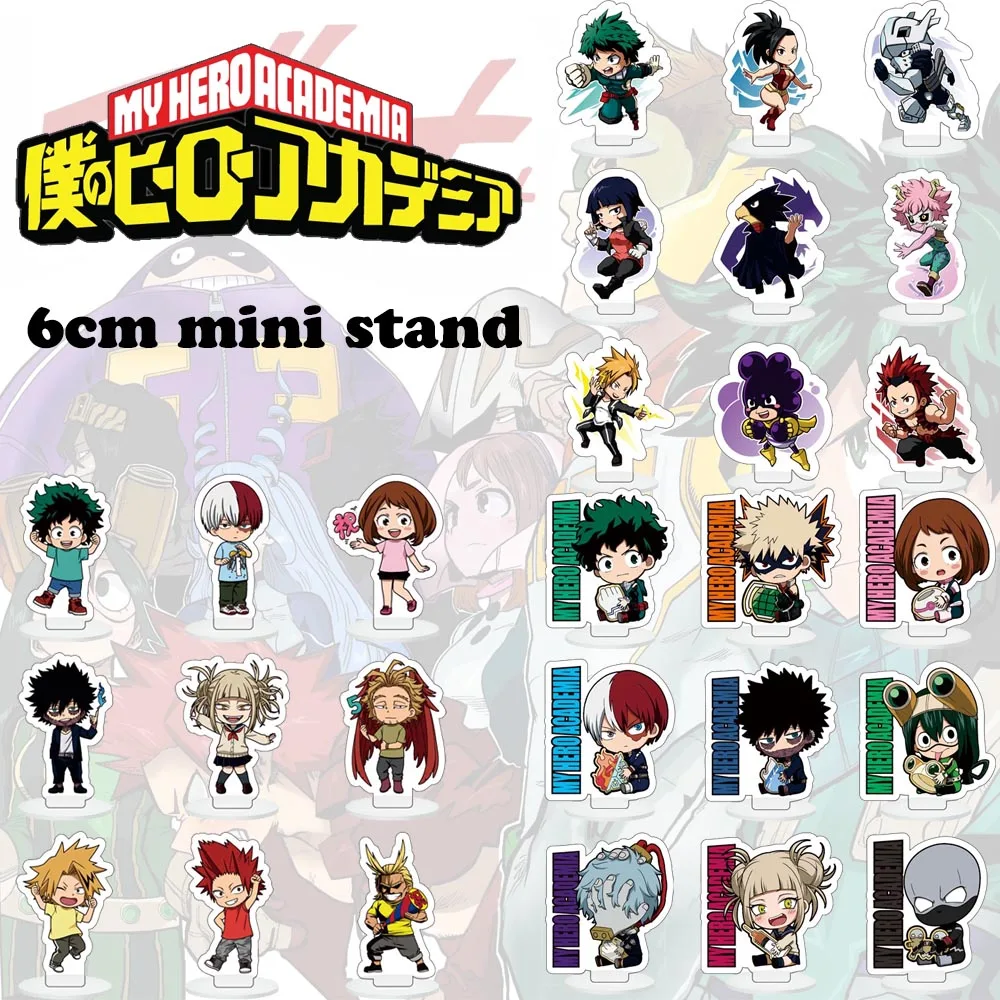 

9Pcs/Set Anime My Hero Academia Figure Acrylic Stand Midoriya Izuku All Might Todoroki Shoto Action Figures Model Toy Decoration