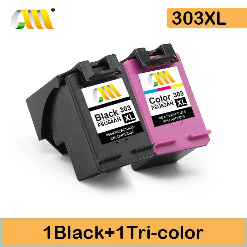 

CMCMCM Compatible Ink Cartridge 303XL for HP303 XL Ink Cartridges for HP Envy 6220 6222 6230 6234 6252