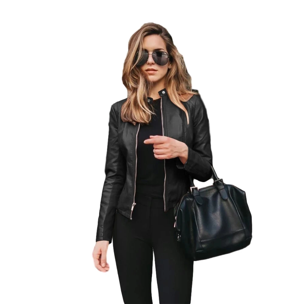 ladies black cropped jacket