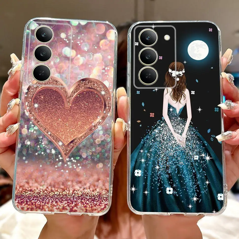 Для Realme 14x 5G чехол красочный художественный роспись мягкий силиконовый