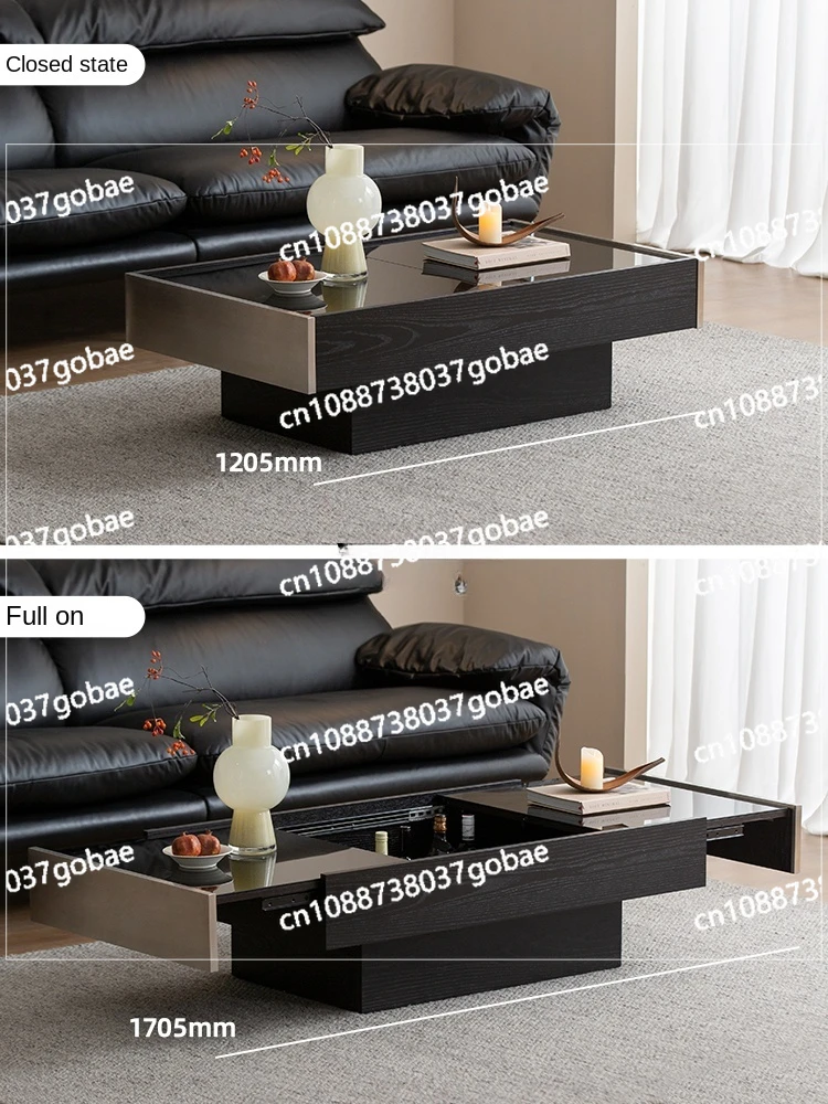 ZWS Простой журнальный столик легкий роскошный выдвижной органайзер для хранения