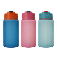 1l collapsible foldable silicone sport water bottle with straw portable drinkware for travel camping outdoor leakproof bpa free