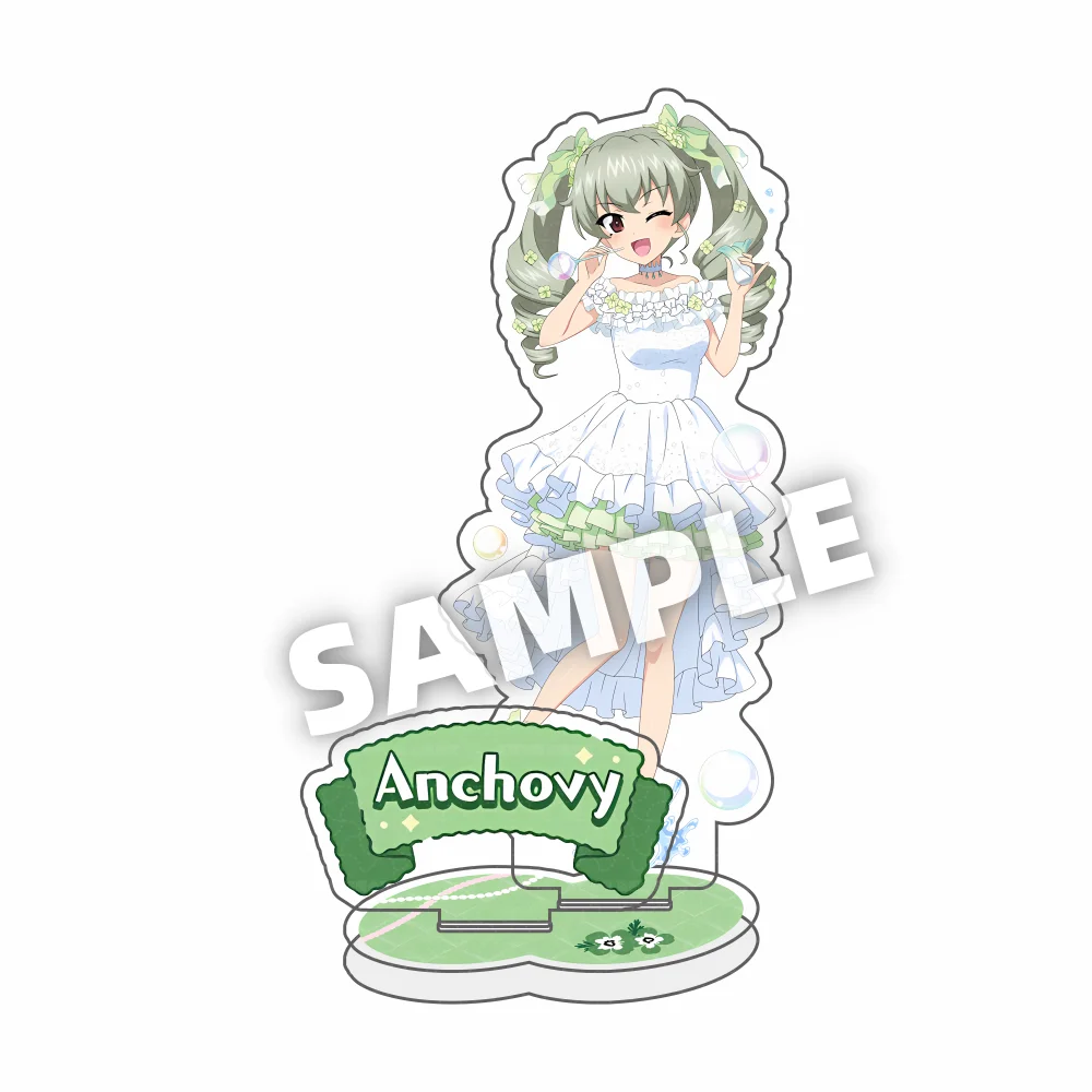 Фото Акриловая фигурка из аниме Girls und Panzer: Нисидзуми Михо в свадебном платье. Модельная табличка для декора стола, игрушка для косплея, подарок, брелок для ключей №5