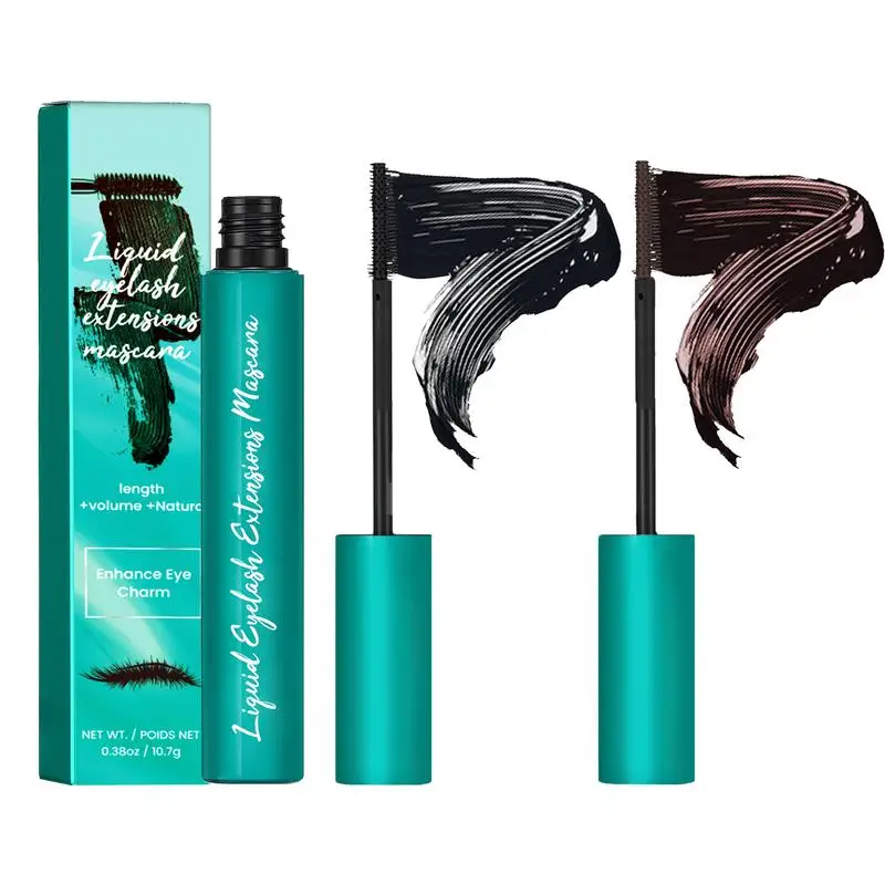 

Black 3D Silk Fiber Mascara Waterproof Lengthens Eyelashes Extension Non-smudge Lengthening Volume Female cosmetics