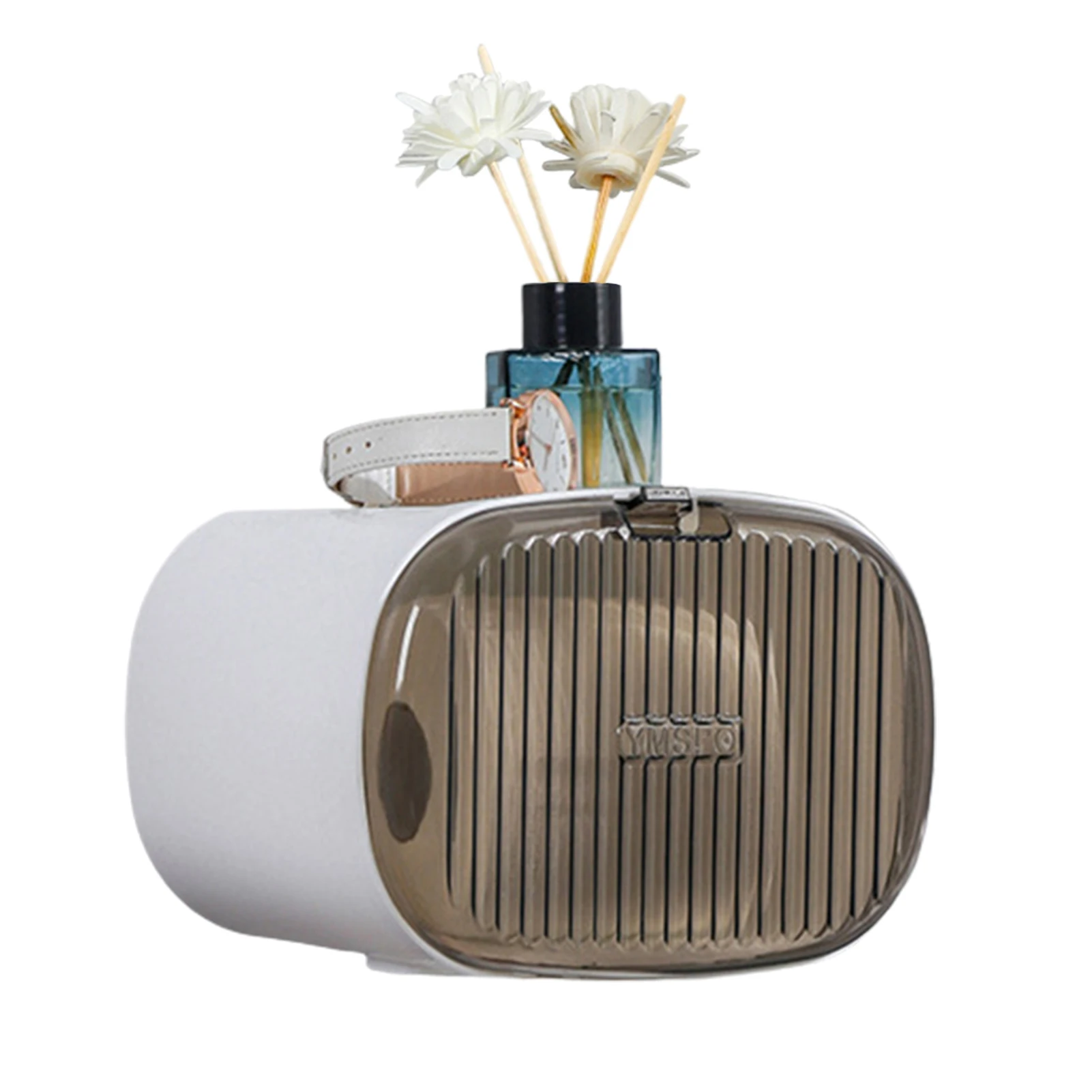 

Adhesive Toilet Paper Holder Box Waterproof Tissue Box Paper Containers For Bathrooms Kitchen Waterproof Roll Paper Holders For