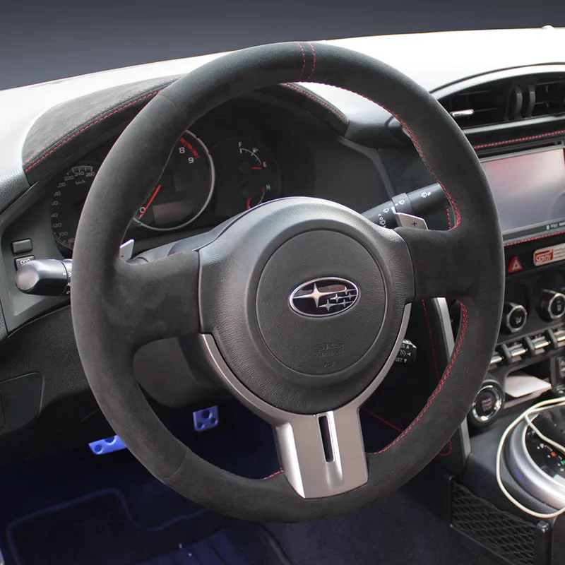

Сделай Сам, ручная строчка, замша, кожа, искусственная кожа для Subaru BRZ, аксессуары для интерьера автомобиля