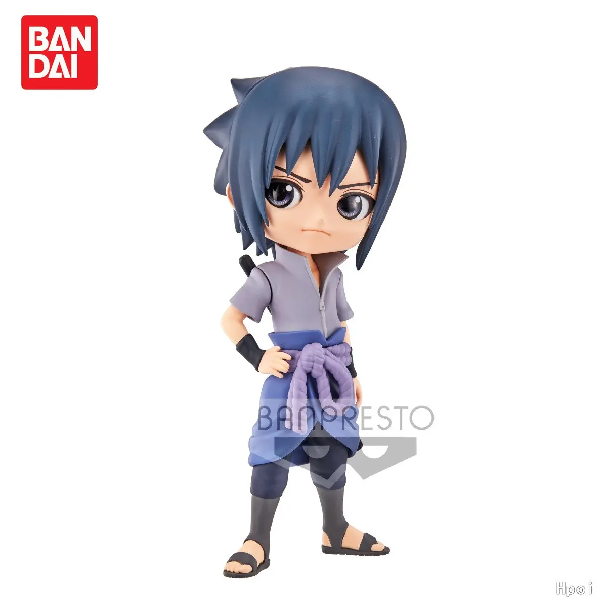 

Bandai Original Genuine Assemble Model In Stock NARUTO Q Posket Uchiha Sasuke Action Figure Collection Model Toys for Kids Gift