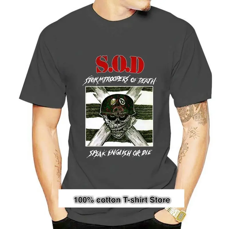 

S.O.D. (Stormtroopers of Death) -habla inglés o Die T _ camiseta-tallas S a 7xl