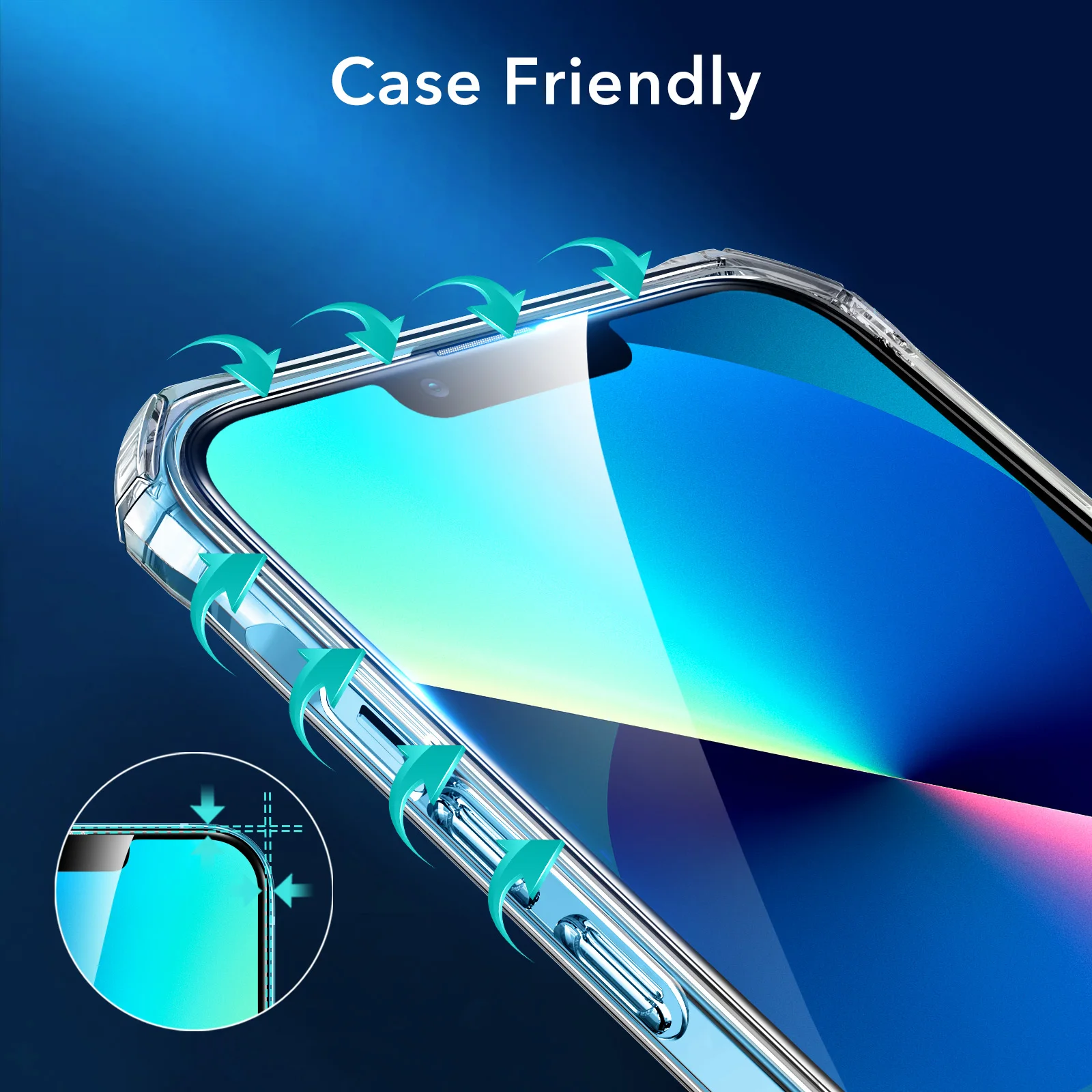ESR Screen Protector for iPhone 13 Tempered Glass for iPhone 13 Pro Max Full Cover Protective Glass Ultra-Tough Armorite Film