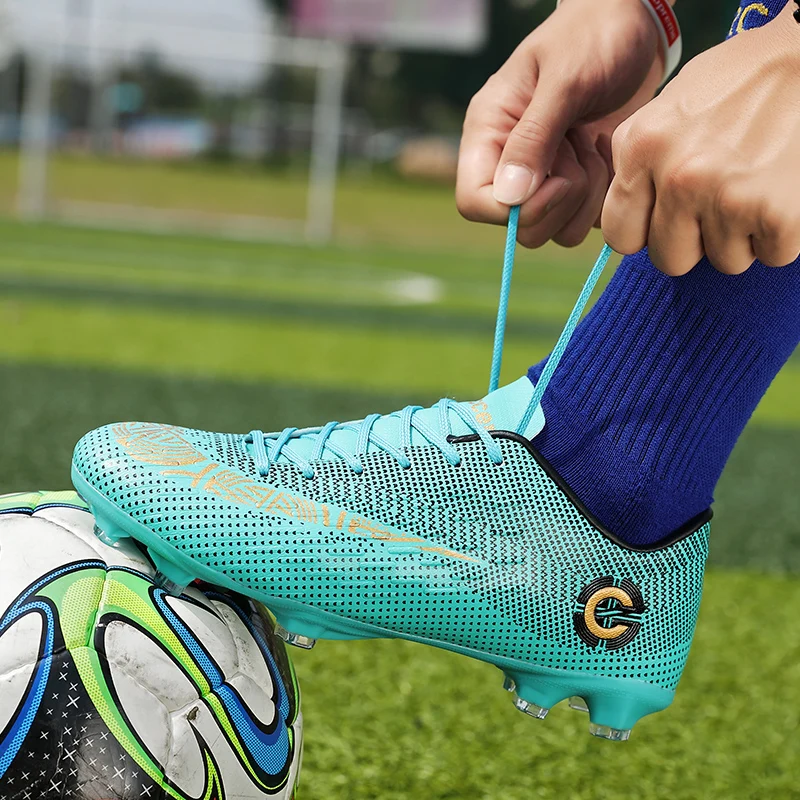 Fashion Professional Training Football Boots Kids Boys Soccer Shoes Outdoor AG/TF Ultralight Soccer Cleats Sneakers