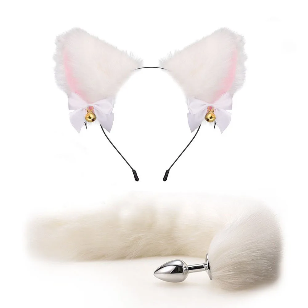 Воротник Эротические аксессуары для косплея пар SM Секс-игрушка с милым лисьим