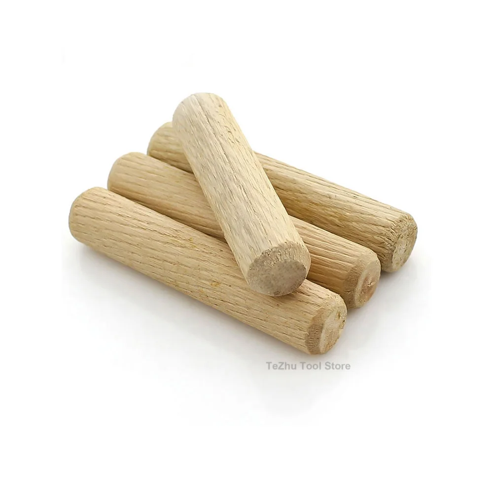 Деревянные штифты для дюбелей M5 M6 M8 M10 M12 прямые деревянные с канавками стержни