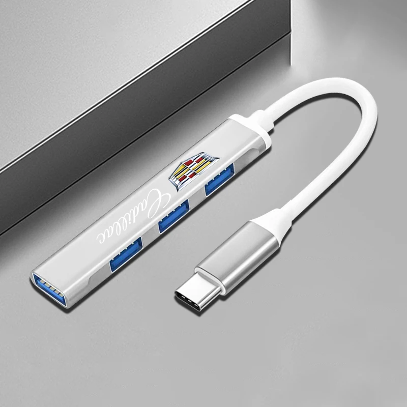 Поворотный USB-адаптер типа C USB-разветвитель с несколькими портами для Cadillac CTS ATS