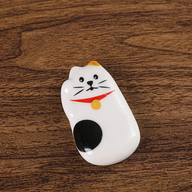 5 шт. керамический держатель для палочек еды Lucky Cat в японском стиле домашний декор
