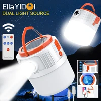 portable solar camping light rechargeable flashlight led bulb tent lamp hanging lanterns emergency lights for outdoor bbq hiking
