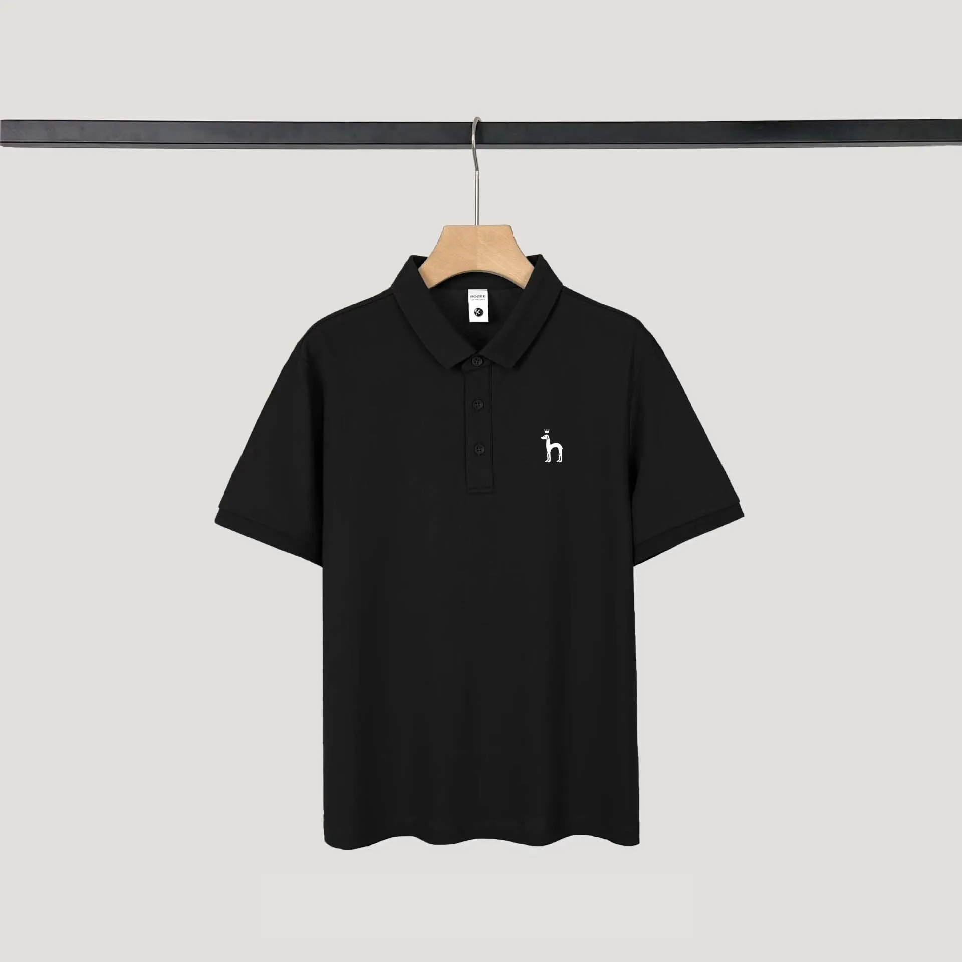 2023 Men's Solid Polo Wear Shirt Lapel HAZZYS Short Sleeved Golf Men Fashion Summer Thin Casual Loose Tops Business Commuting