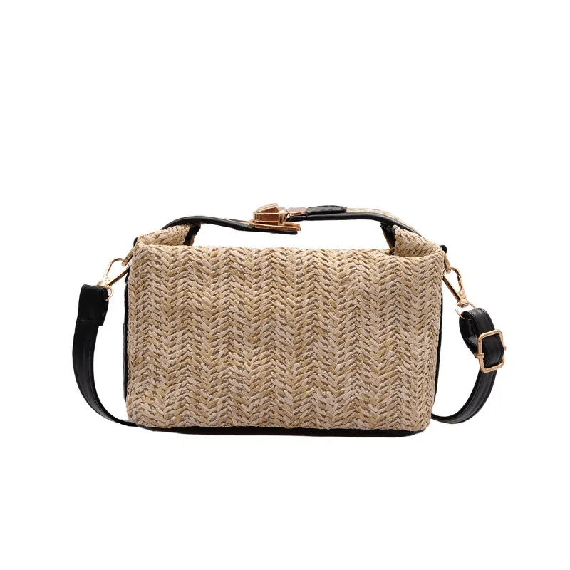 

Korean Version Of The New Straw Weaving Portable Fashion Hand Carry Women's Single Shoulder Messenger Bag