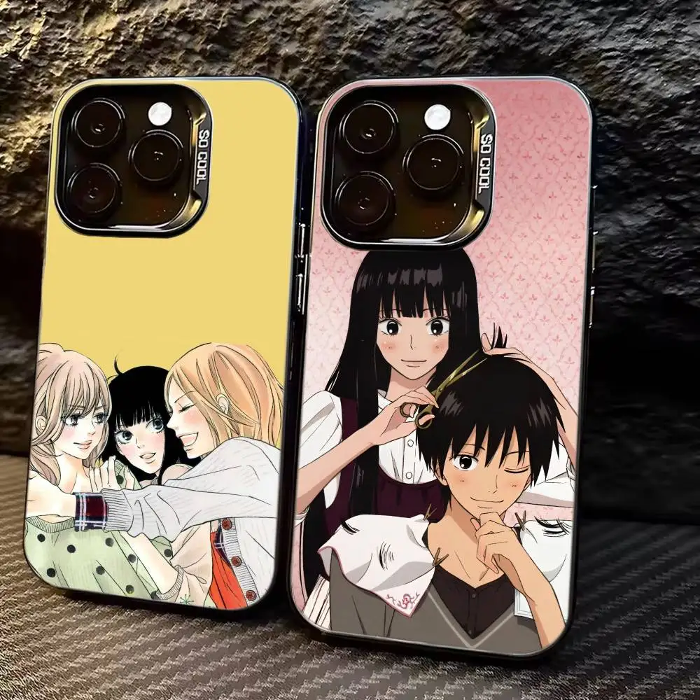 Фото Чехол для телефона K-Kimi Ni Todoke Comic Cute для iPhone 17, 16, 15, 14, 13, 12, 11 Plus, Pro Max, XS, цветной серебристый чехол-накладка №1