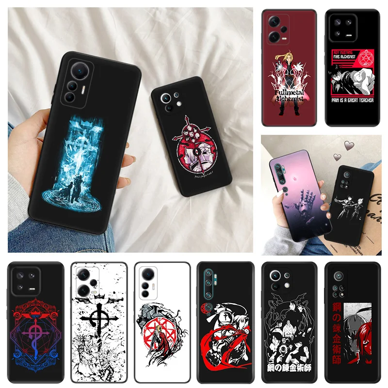 

Fullmetal Alchemist Anime Soft Phone Cases For Redmi A1 10A 10C 11 Prime RedmiNote 12 Pro 11SE 11S 11E 11T 10 Lite S Matte Cover