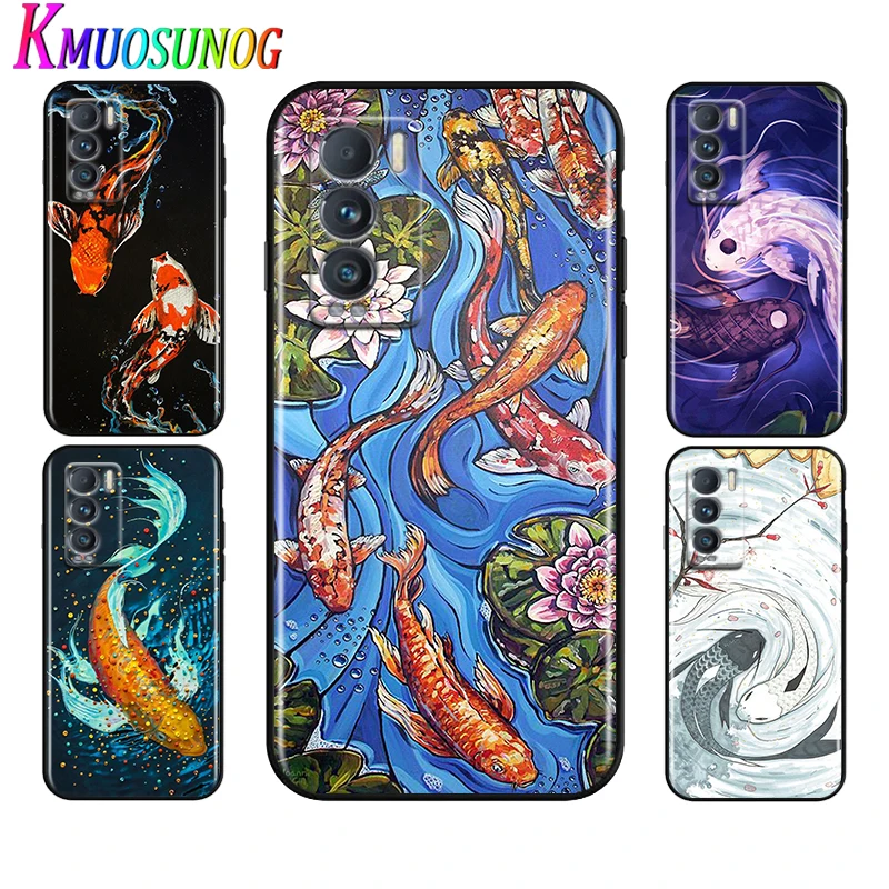 

Koi fish Yin Yang Art For Realme 8 GT Neo Neo2 Edition Explorer Master Q3 Pro Narzo30 C21 C20 C11 C21Y Soft Phone Case