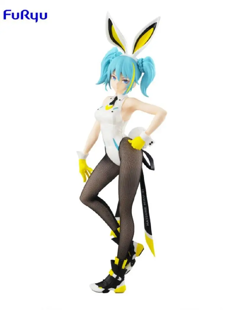 

30cm Original Furyu BiCute Bunnies VOCALOID Hatsune Miku Street Ver PVC Action Figures Model Doll Toys