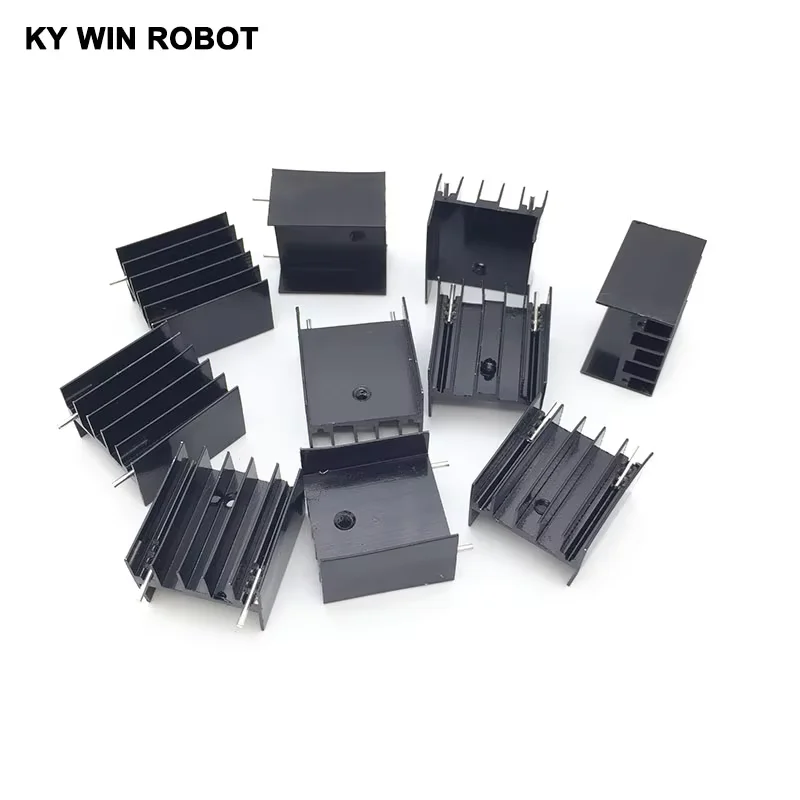 

10 шт. алюминиевый радиатор TO-220 KY WIN ROBOT 25*23*16 мм