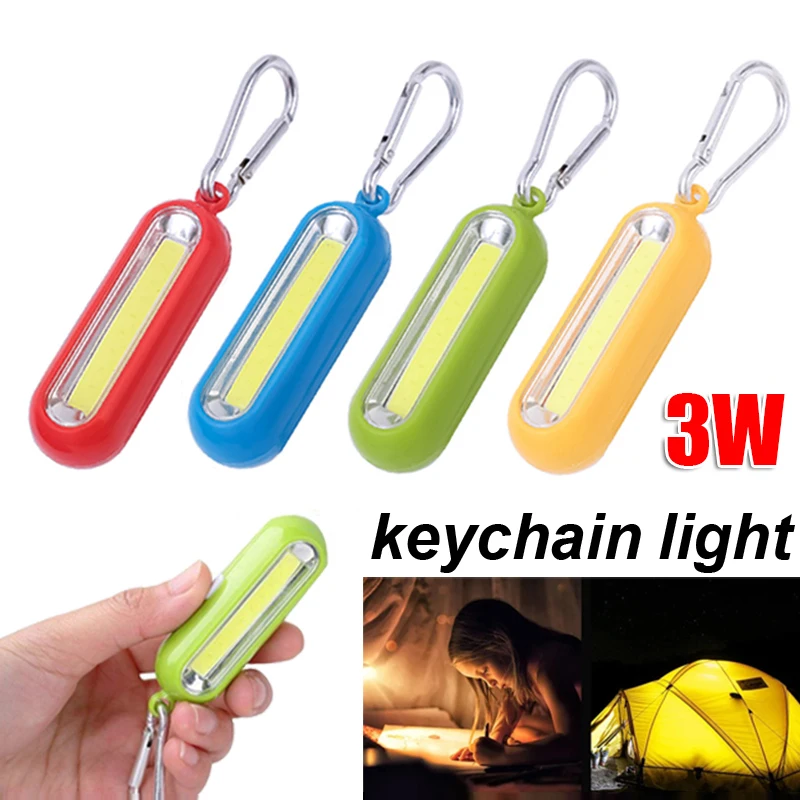 

COB LED Keychain Flashlight Mini Flashlights Keychain Lights Emergency Light Pocket-sized Torch Camping Light