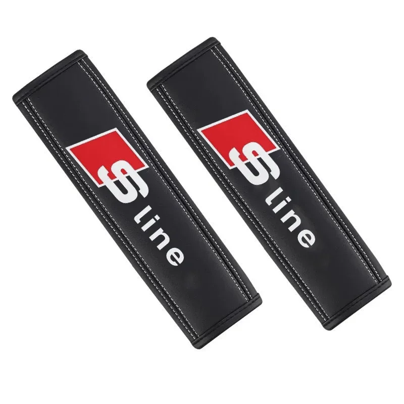 Кожаный автомобильный защитный чехол на ремень безопасности для Audi Sline A3 A5 A6 A4 A1 A2
