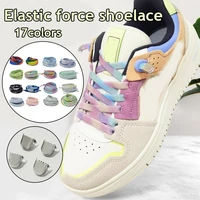 1 pair no tie shoe laces elastic shoelaces outdoor leisure sneakers quick safety flat shoelace kids and adult unisex lazy laces