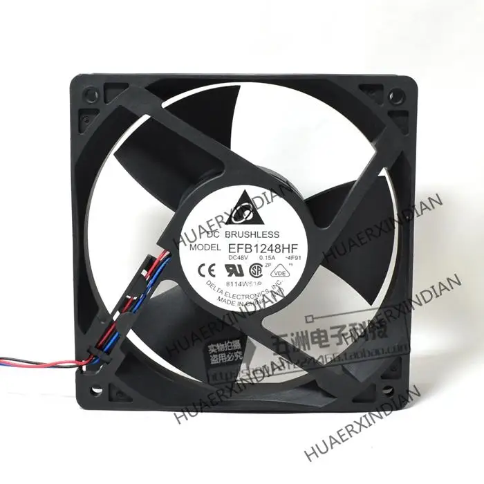 

New 12032 48V 0.15a 12cm Double Ball 3 Wire DC Inverter Efb1248hf Cooling Fan Assembly Kit