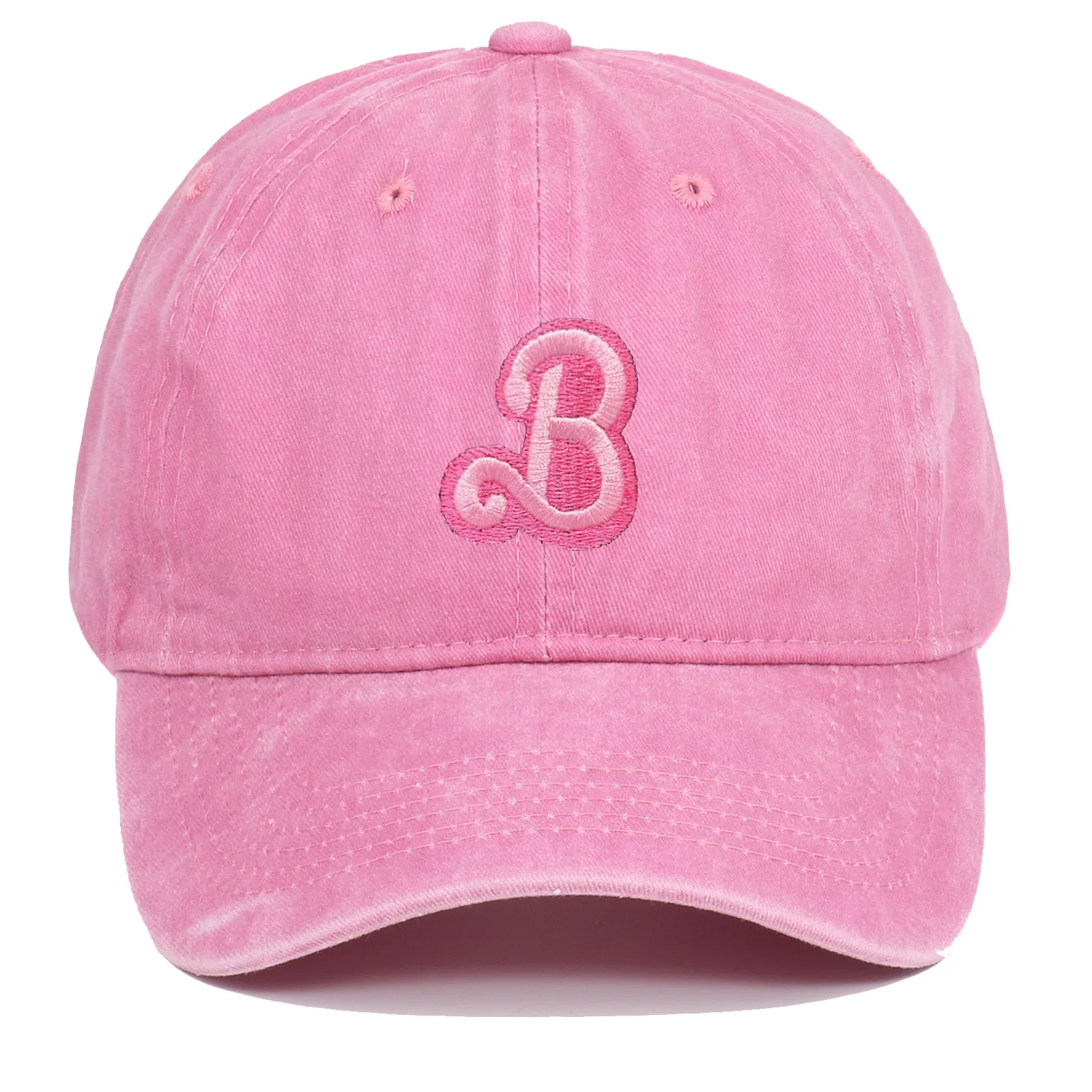 

Pink B High Quality Vintage Retro Distressed Stone Washed 9 Colors Cotton Chino Toddler Boy Baseball Dad Hat Fit Cap for Kids