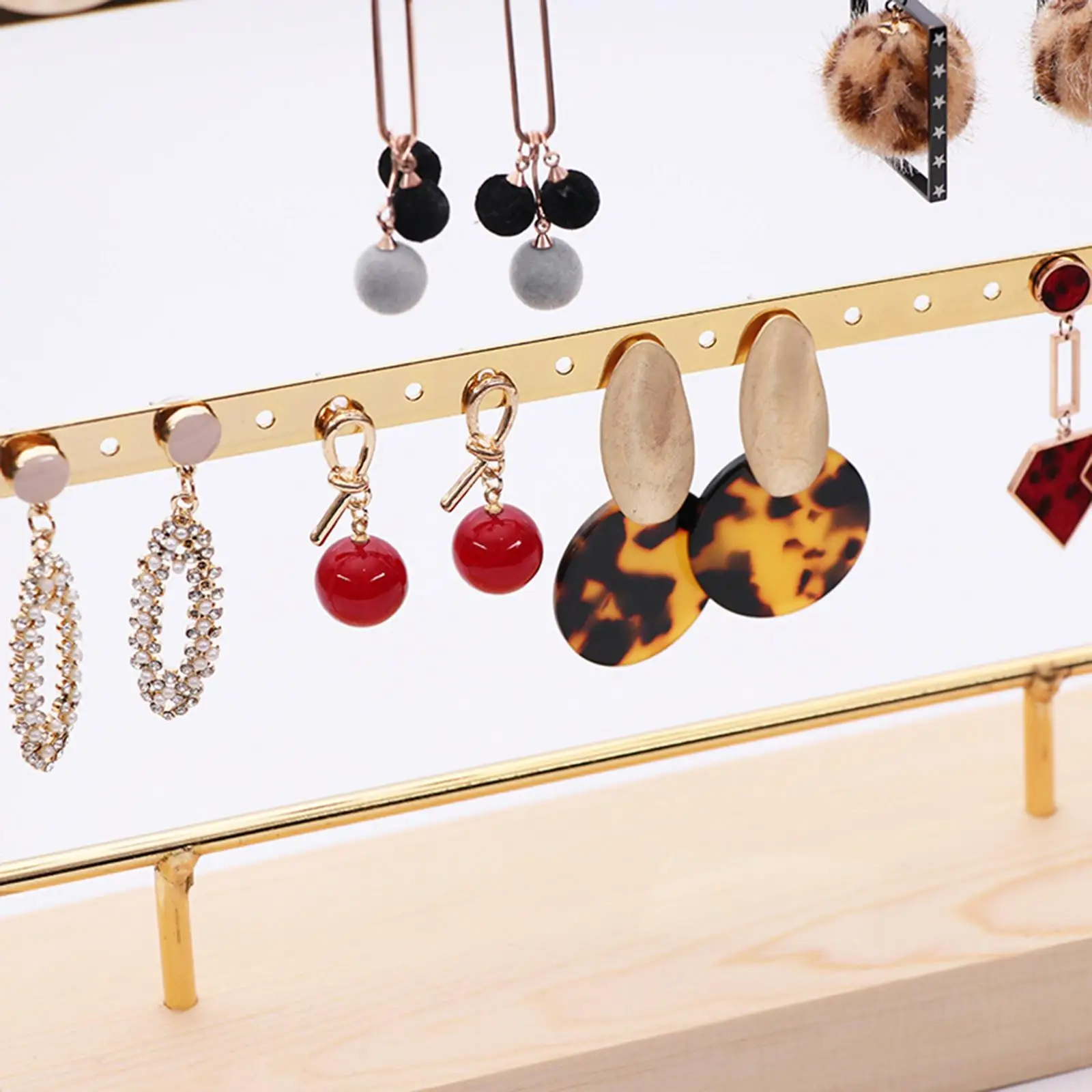 

Earrings Organizer Earring Holder Rack Jewelry Tree Towel for Ear Stud Gift
