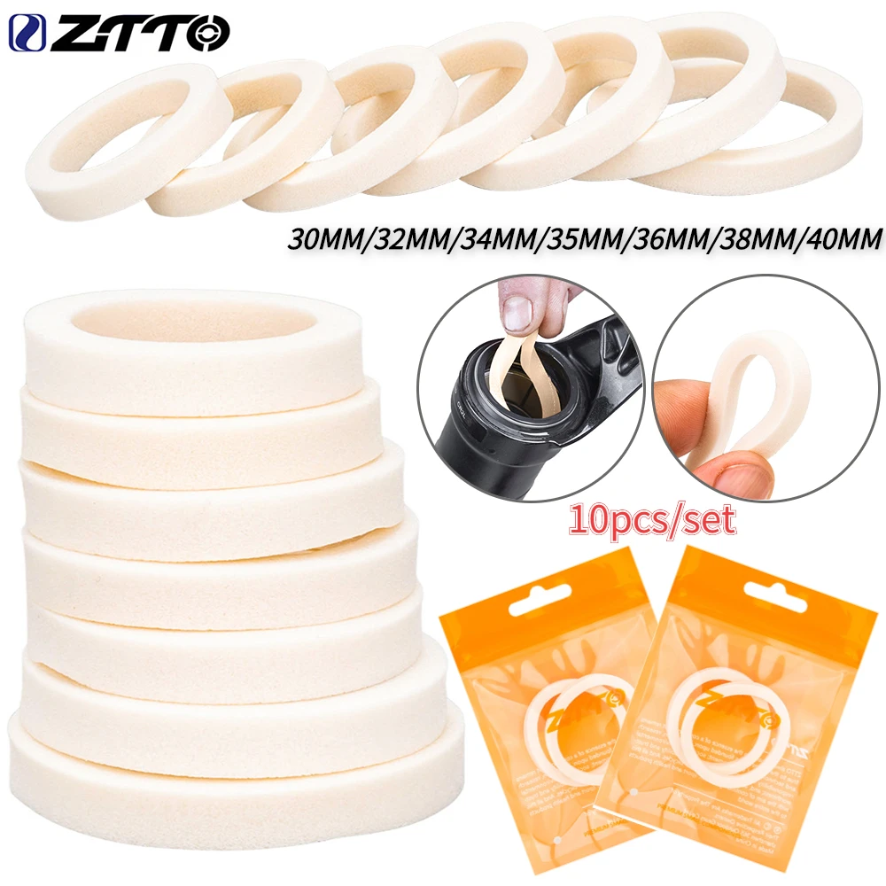 

10 шт./комплект, уплотнительные губки для передней вилки велосипеда, 30-40 мм
