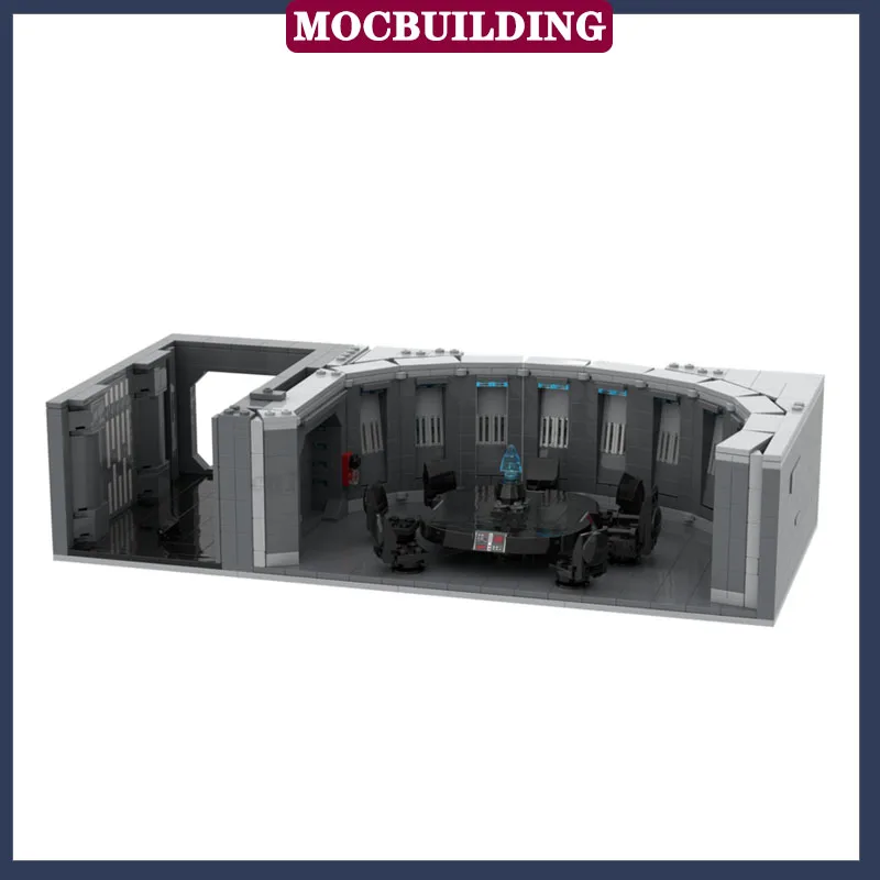 MOC Star Movie Коридор Конференц-зал Серия Модель Строительный блок Сборка Контейнер