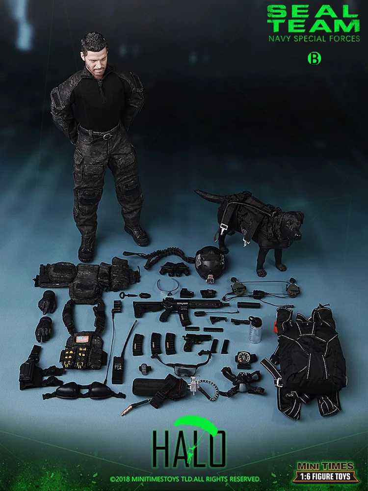 Minitimes Toys M013 1/6 Seal Team Navy Спецназ Человек-солдат Коллекционная фигурка 12 &quotполный