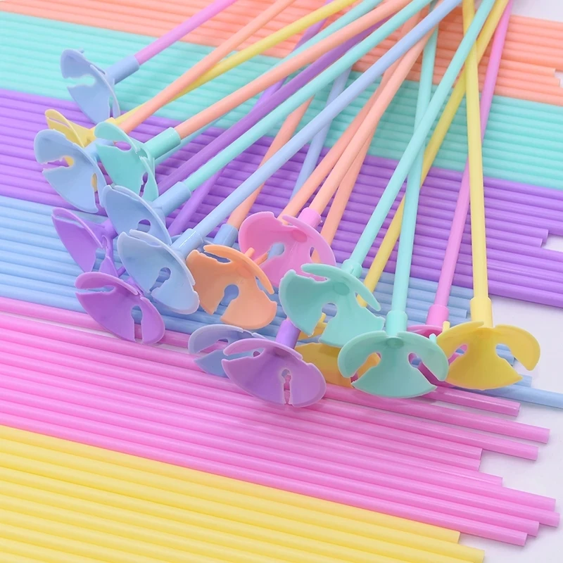 

10-50 шт., латексные разноцветные держатели для воздушных шаров, 32 см