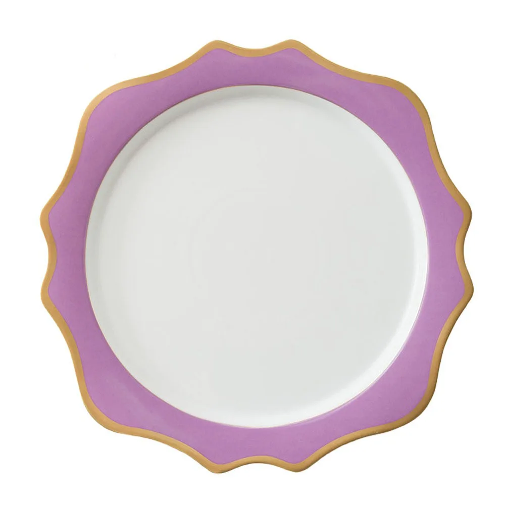

European Style Bone Dinner Set Plates and Dishes Luxury Gold Inlay Dinner Plate Flower Plates Home Party Wedding Dinnerware Gift
