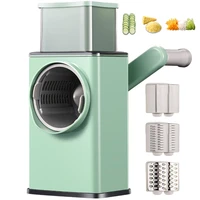 rotary cheese grater grinder manual rotary multifunctional vegetable slicer cheese shredder nuts grinder roller vegetable cutter