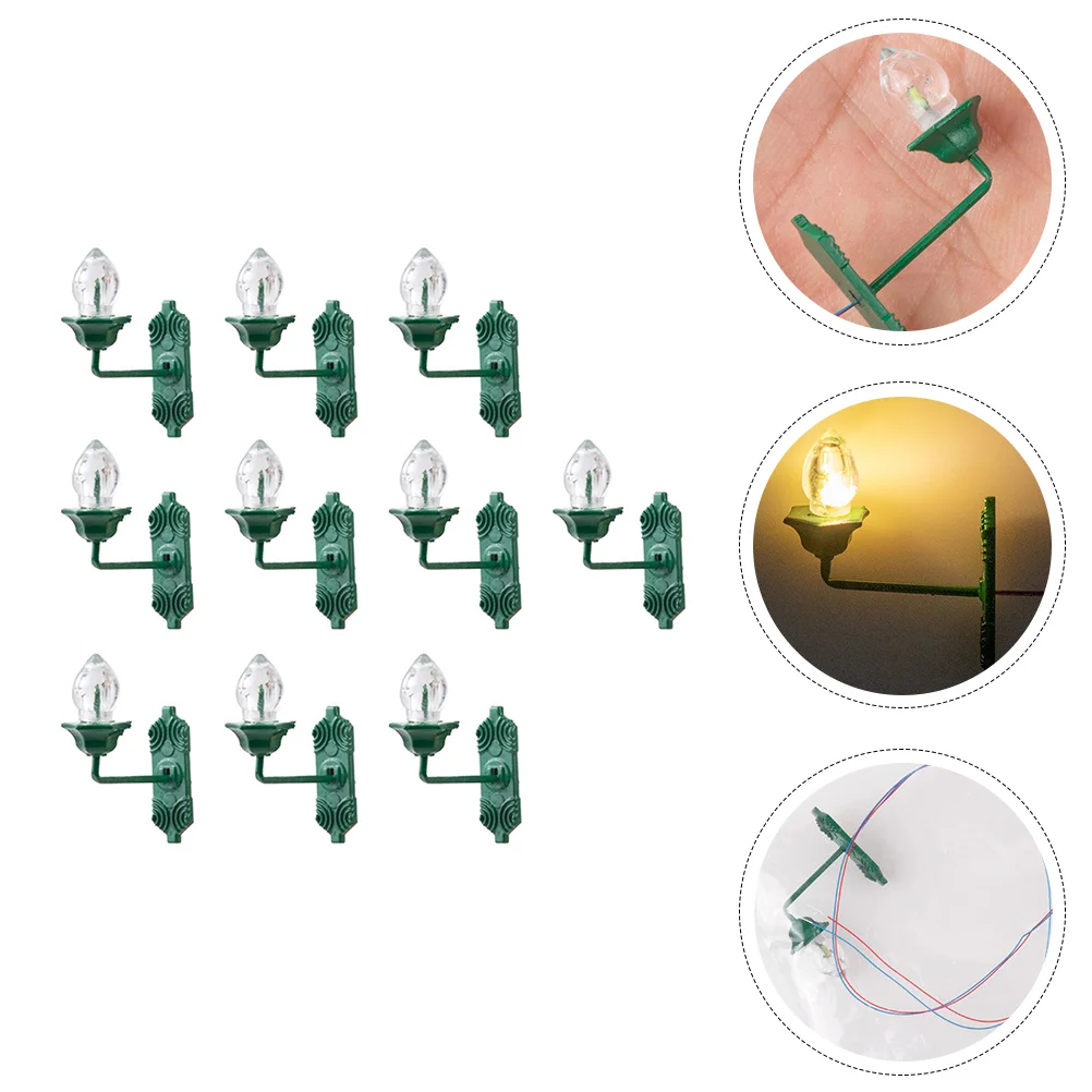 

Wall Lamp Miniaturelight Mini Lights 12 Scale Sconces Street Model Table Sand Lighting Railway Train Post Ceiling Accessories